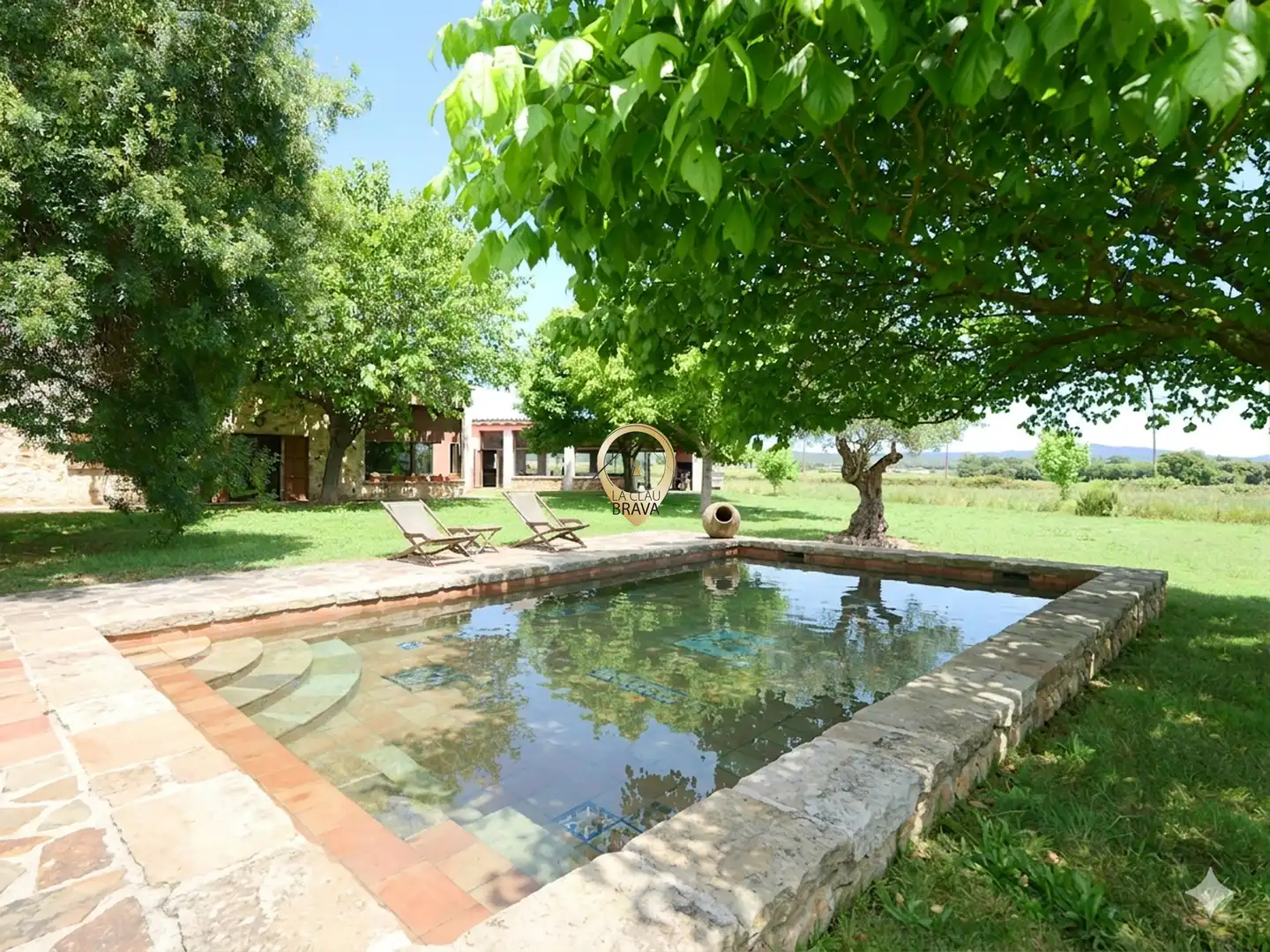 Schwimmbecken von Country house zum Verkauf in Cassà de la Selva mit Heizung, Privatgarten und Abstellraum