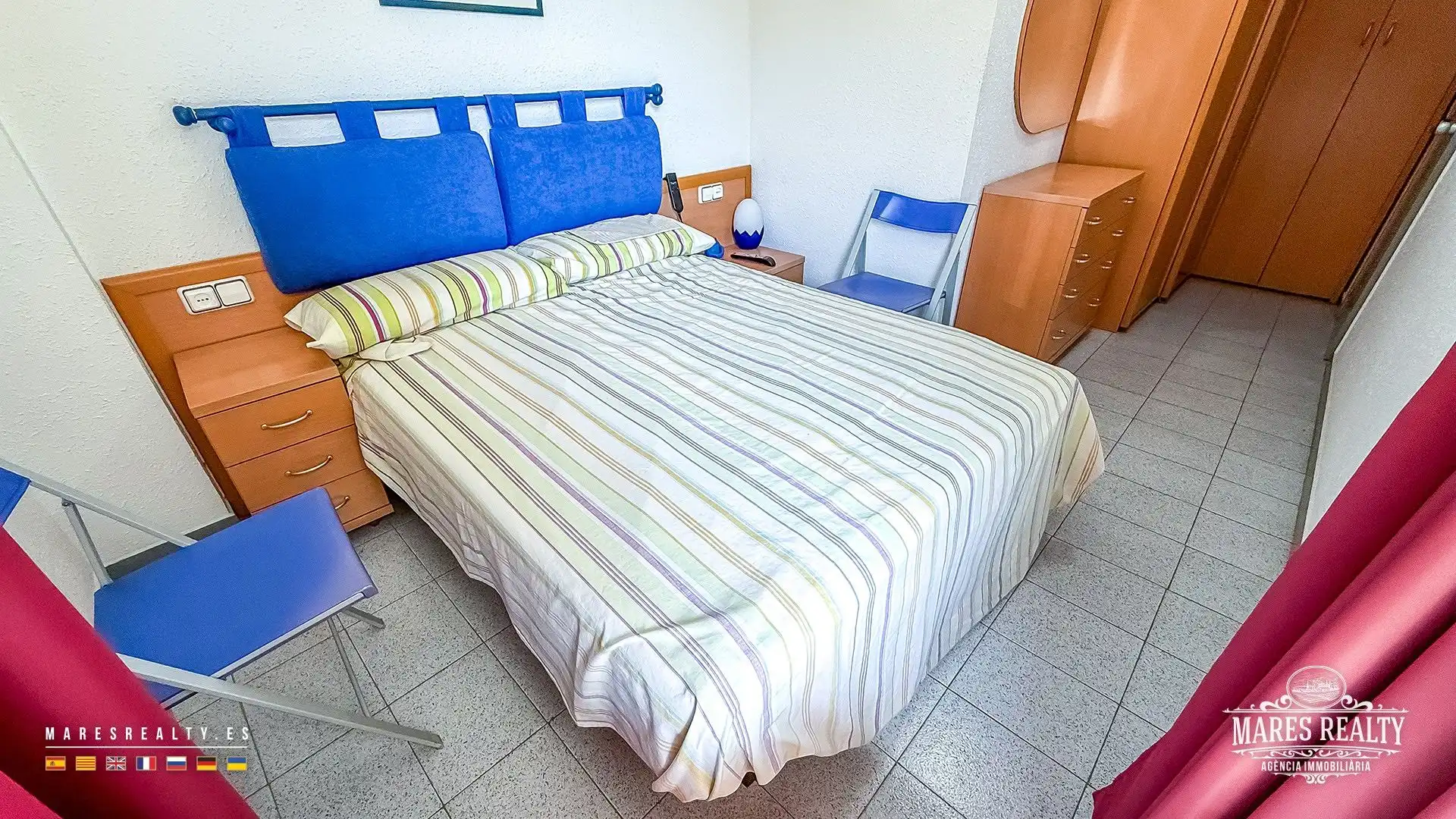 Bedroom of Flat for sale in Lloret de Mar  with Air Conditioner, Heating and Furnished