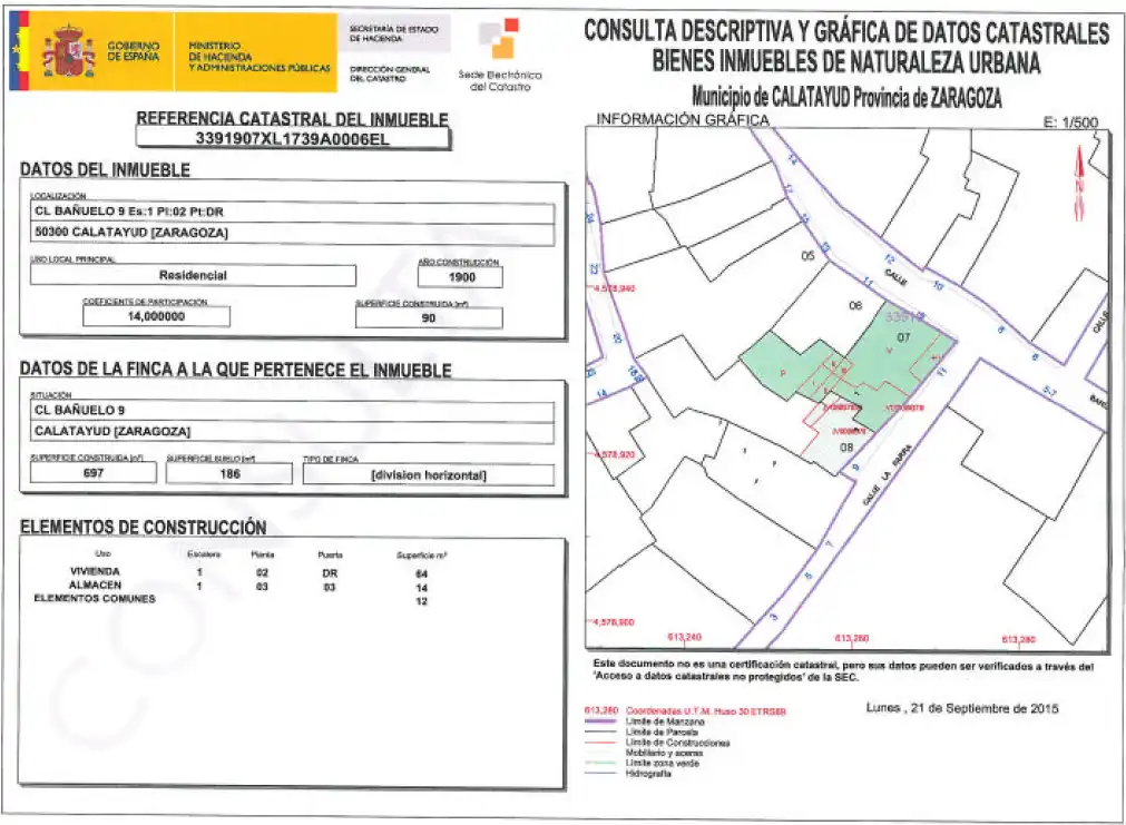 Residential for sale in Calatayud