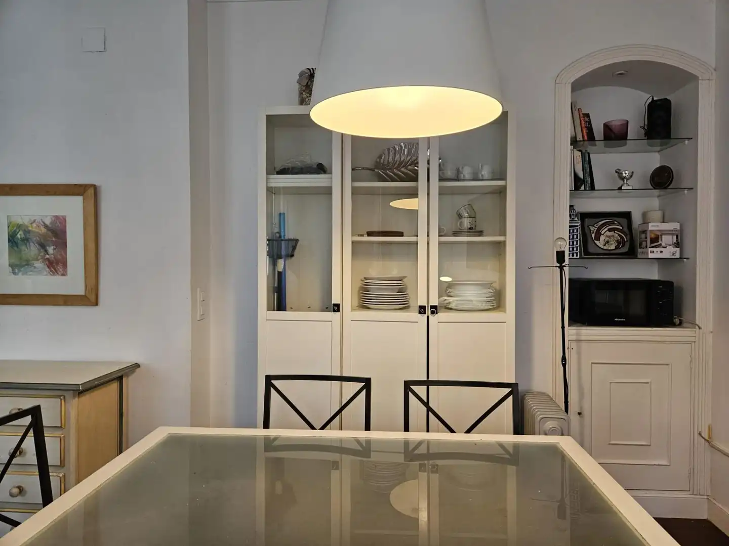Esszimmer von Wohnung zur Miete in Santander mit Heizung, Privatgarten und Parkett