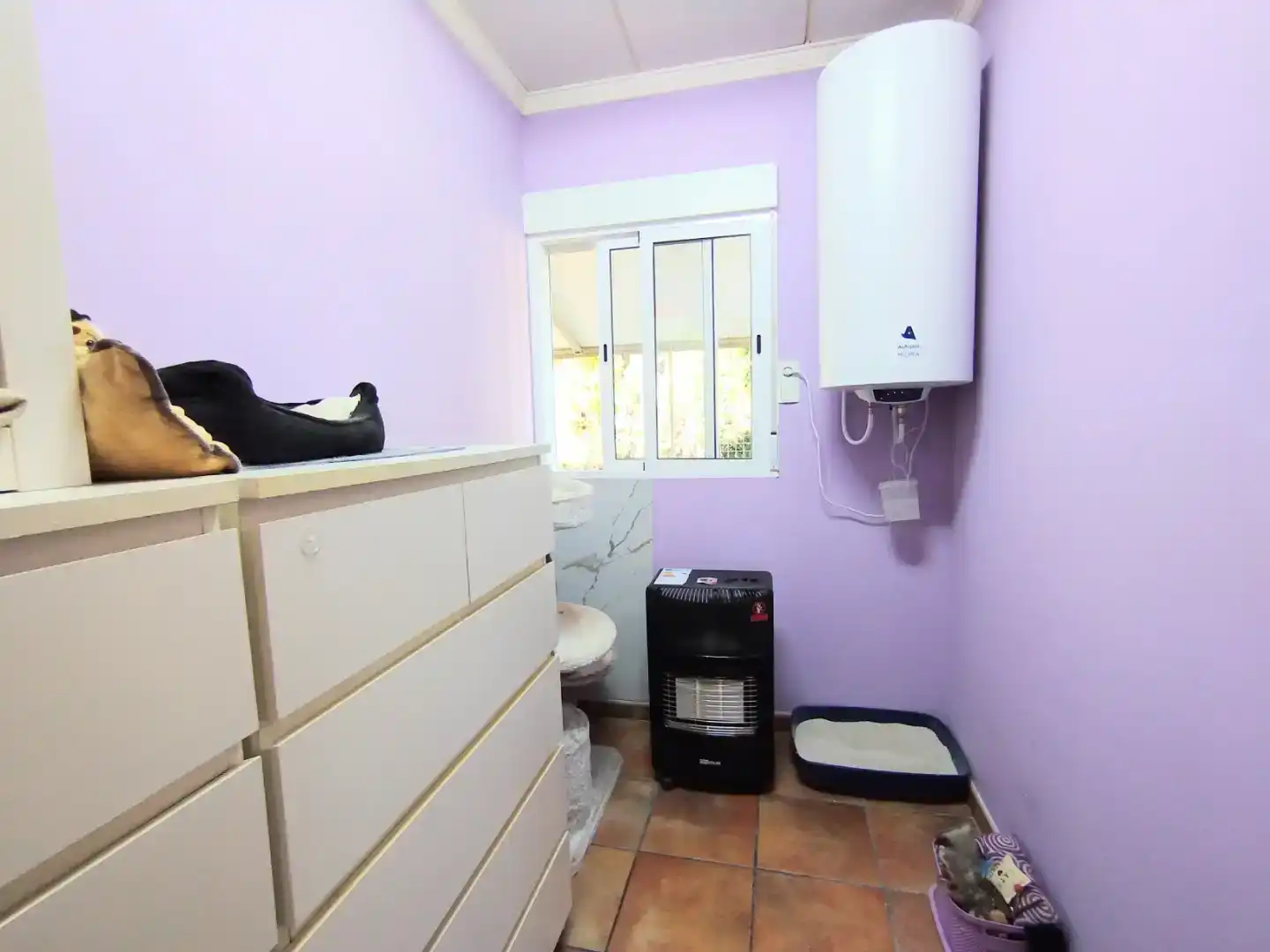 Baño de Finca rústica en venta en Caudete con Aire acondicionado y Piscina