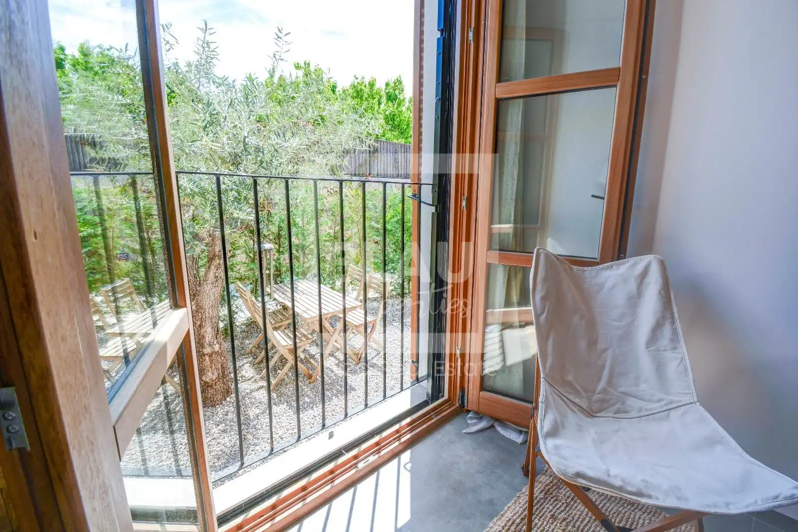 Balcony of Flat for rent in Sant Joan de Labritja  with Air Conditioner, Private garden and Furnished