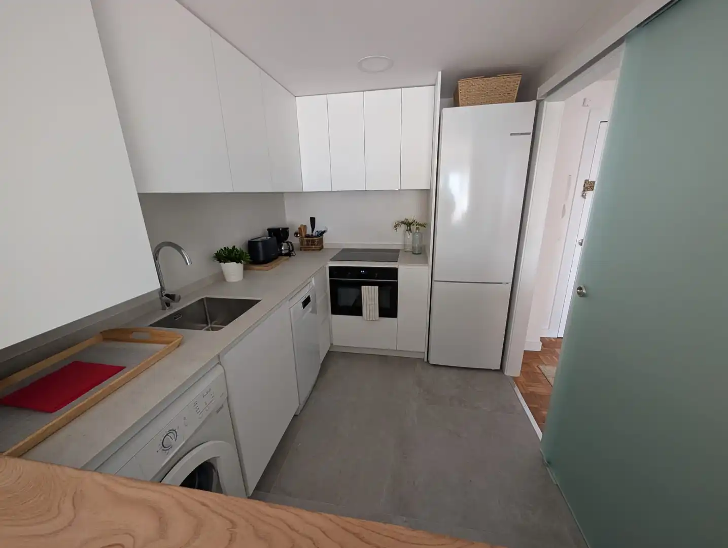 Cocina de Apartamento de alquiler en La Pereda