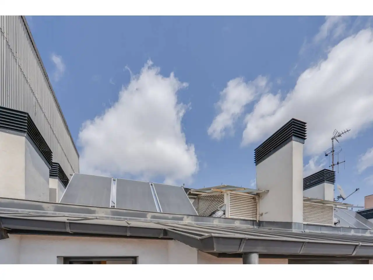 Exterior view of Duplexes for sale in Terrassa  with Air Conditioner, Heating and Terrace