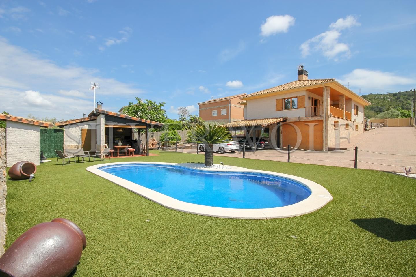 Swimming pool of House or chalet for sale in Olesa de Bonesvalls  with Heating, Private garden and Terrace