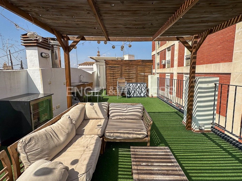 Terrassa de Àtic de lloguer en  Valencia Capital amb Aire condicionat, Calefacció i Terrassa