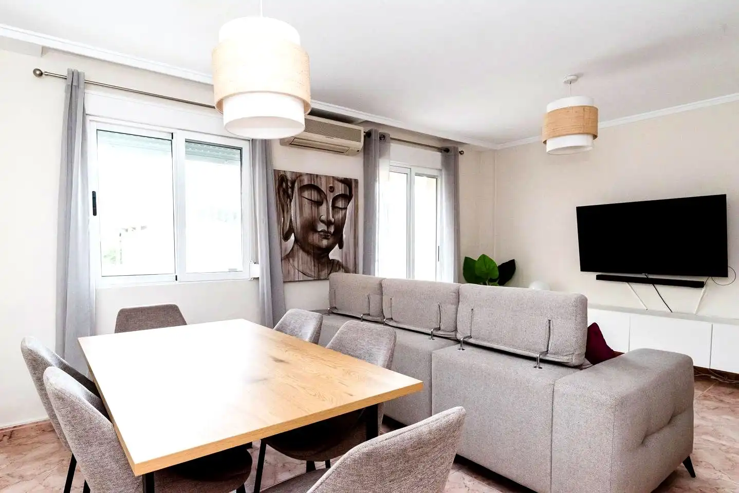 Living room of Detached homes for sale in Gandia  with Air Conditioner and Terrace