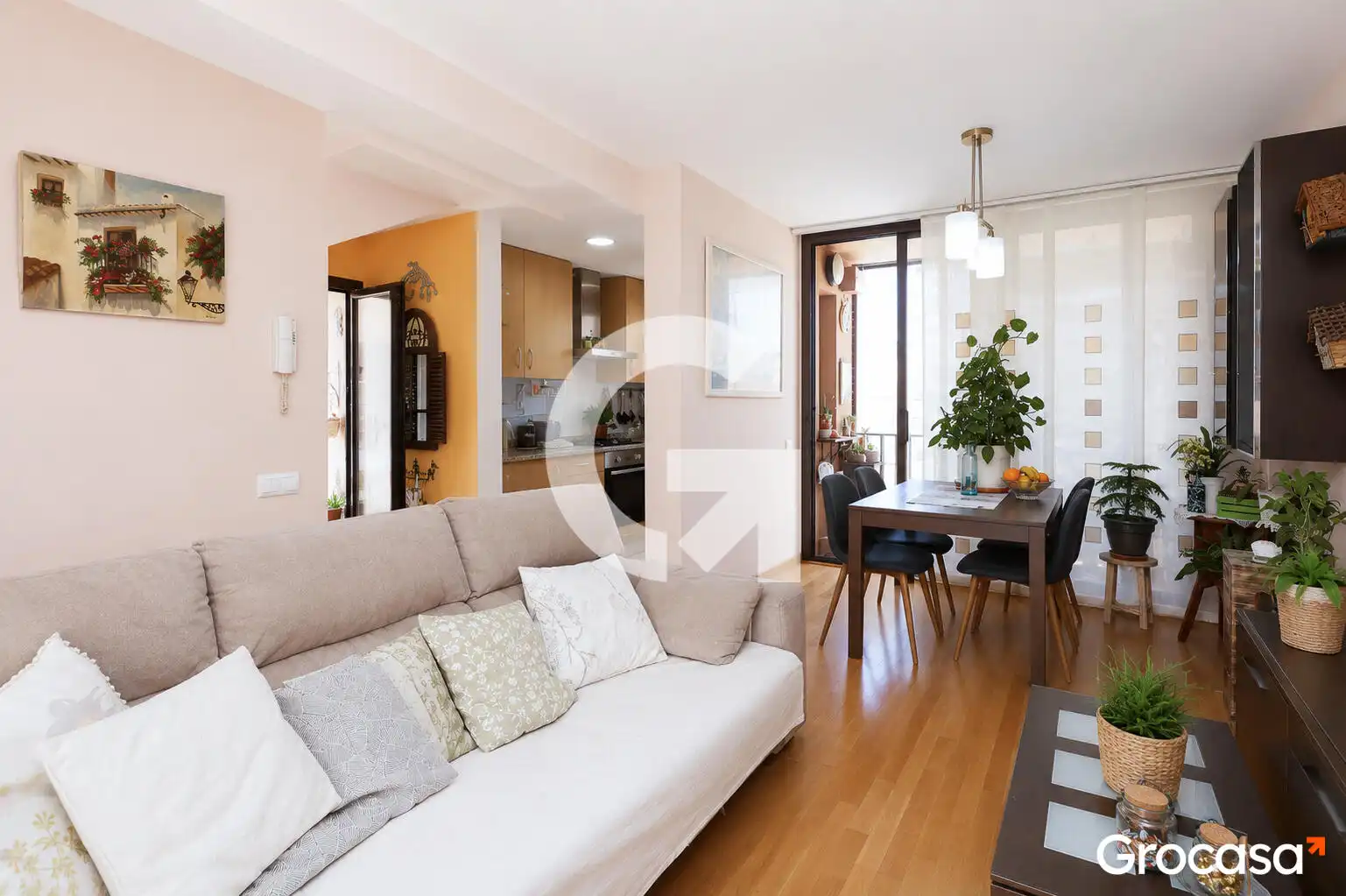 Sala de estar de Casa adosada en venta en Viladecans con Aire acondicionado, Calefacción y Terraza