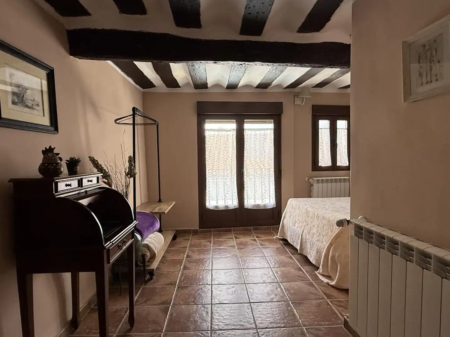 Habitación de Finca rústica en venta en Auñón con Terraza, Amueblado y Balcón