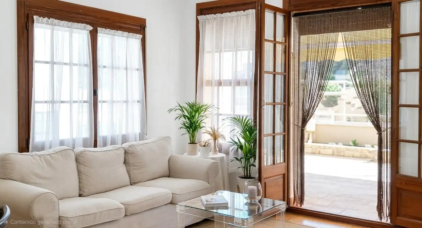 Wohnzimmer von Erdgeschoss zum Verkauf in  Palma de Mallorca mit Klimaanlage, Privatgarten und Abstellraum