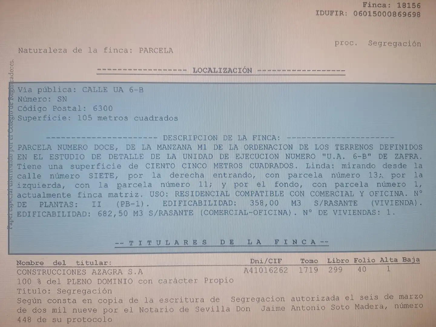 Grundstücke und Bauplätze zum Verkauf in Zafra, imagen 4