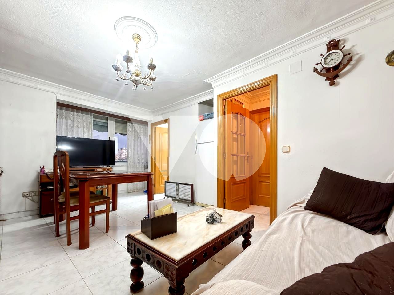 Bedroom of Flat for sale in  Madrid Capital  with Heating