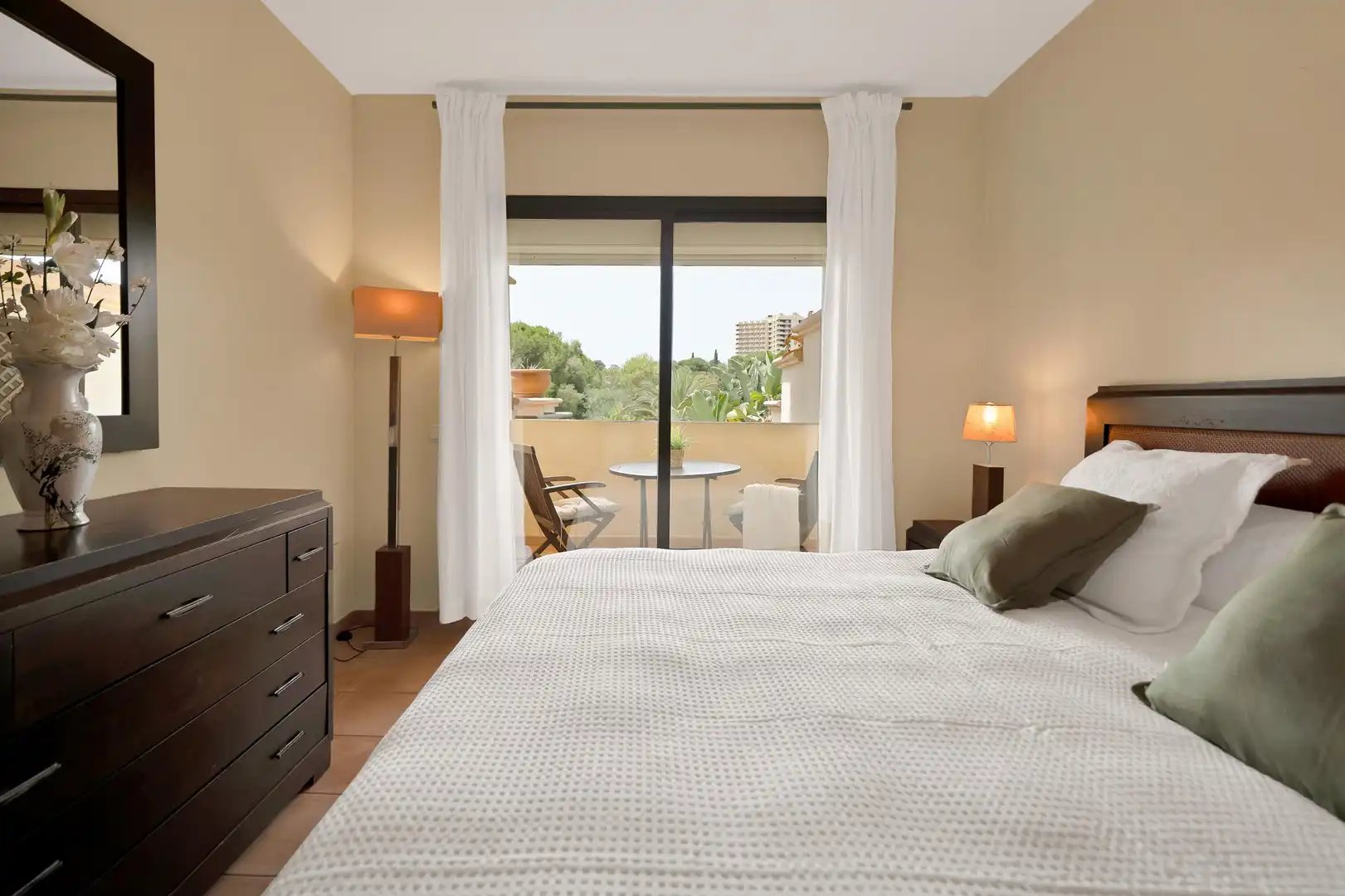 Bedroom of Apartments for rent in Marbella  with Air Conditioner, Heating and Private garden