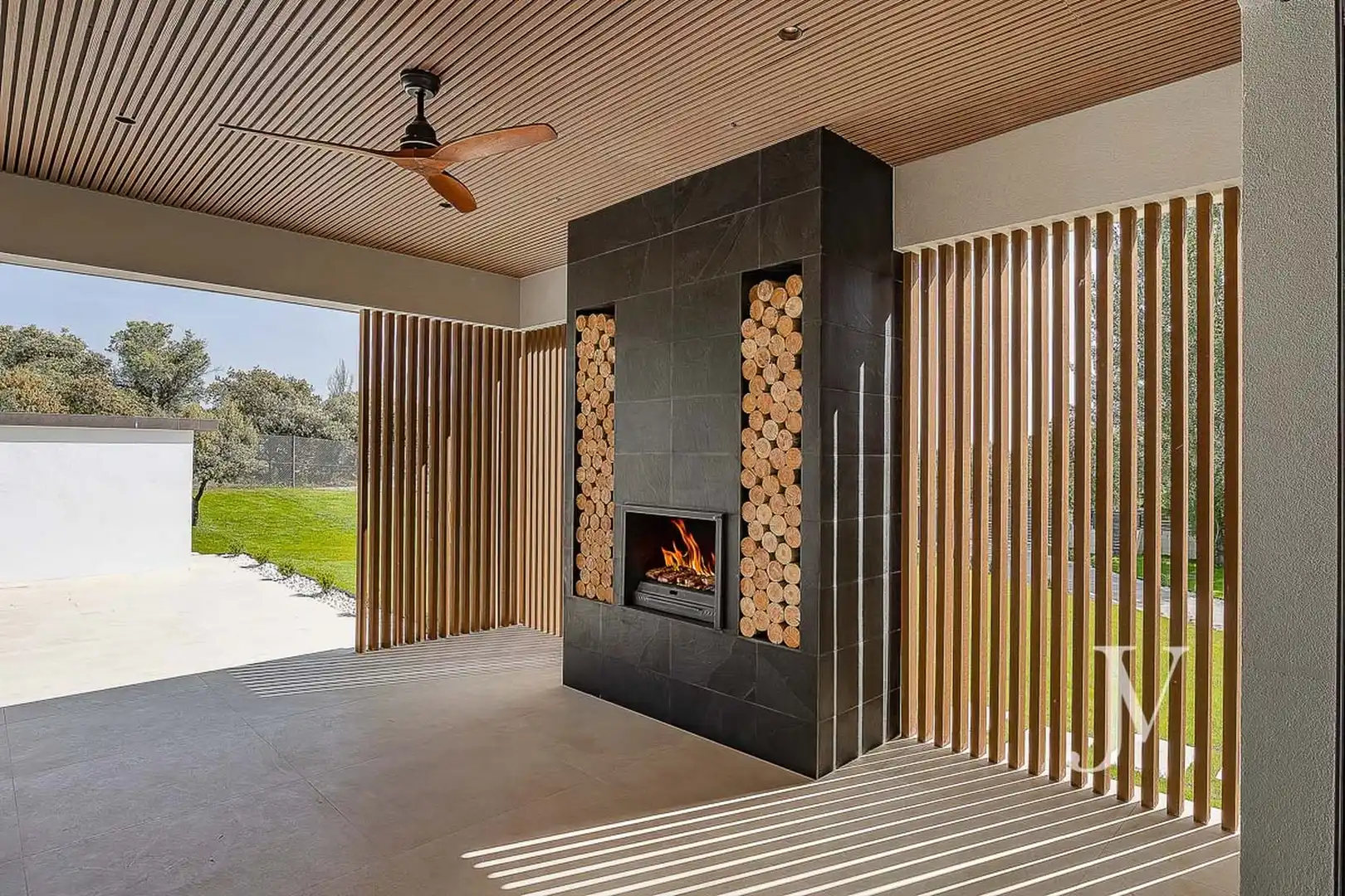 Terrasse von Haus oder Chalet zum Verkauf in Ciudalcampo mit Klimaanlage, Heizung und Privatgarten