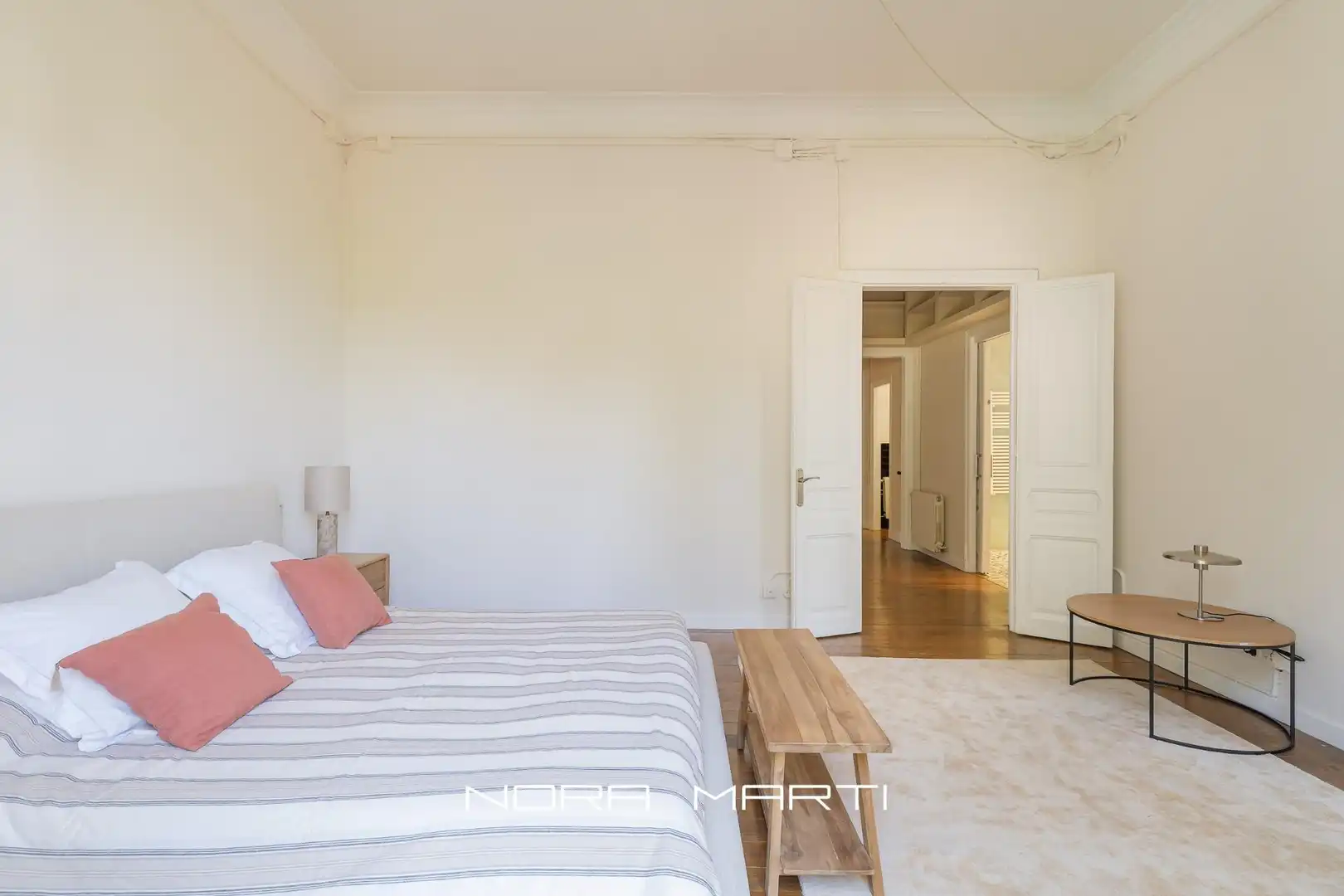 Schlafzimmer von Wohnung zur Miete in Barcelona mit Klimaanlage, Heizung und Privatgarten
