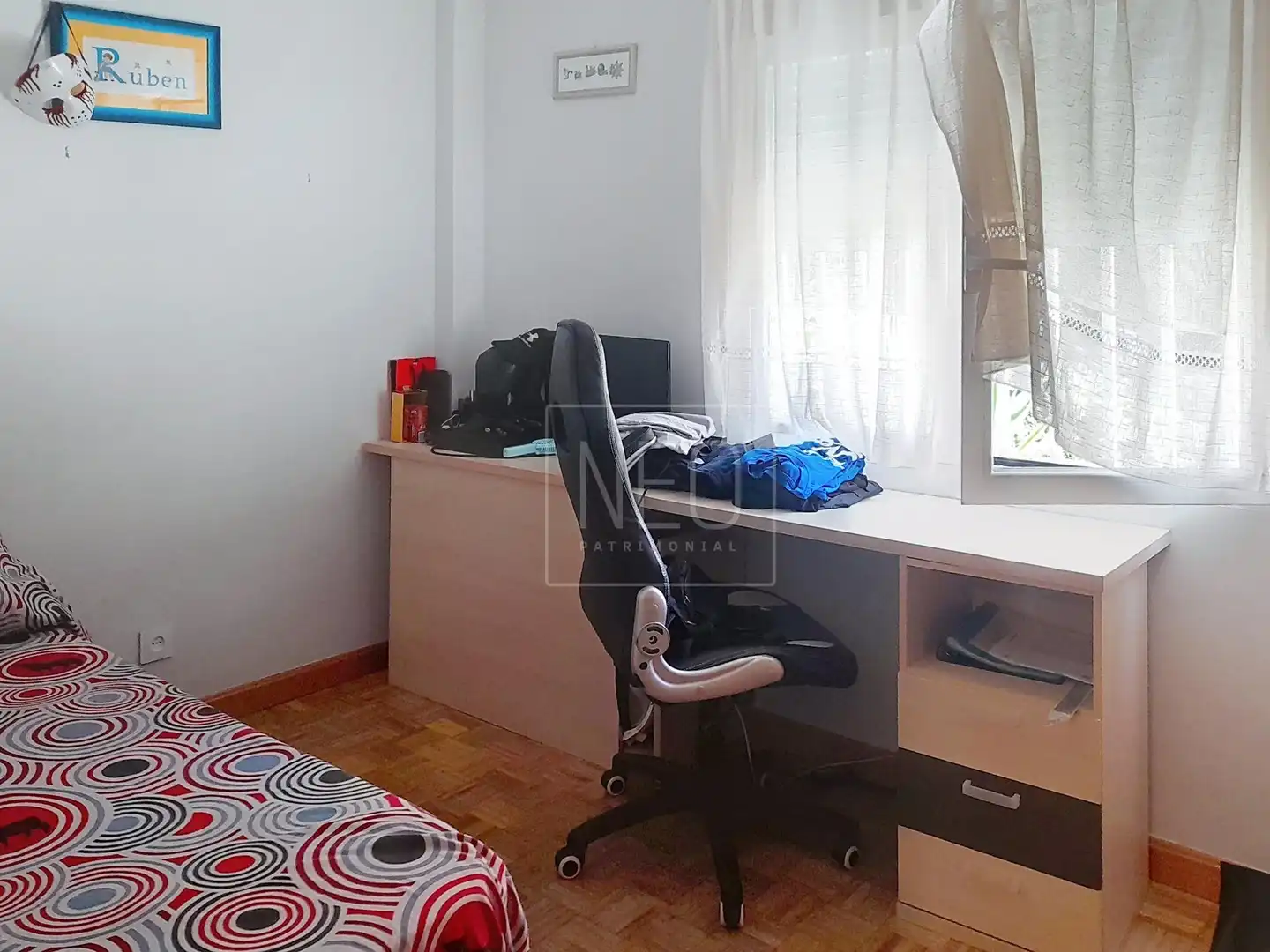 Habitación de Planta baja en venta en Madrid con Calefacción, Parquet y Terraza