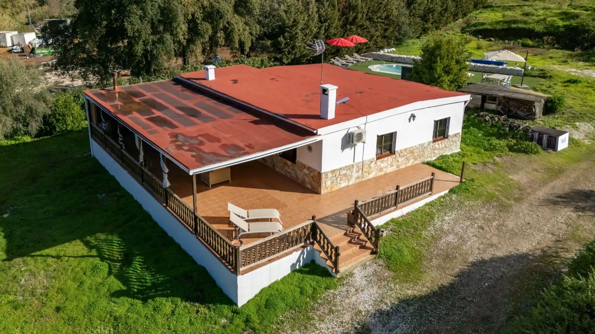 Vista exterior de Finca rústica en venta en Monda con Trastero y Piscina