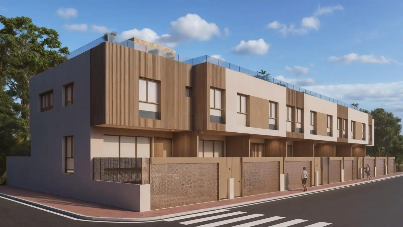 Vista exterior de Casa o xalet en venda en Murcia amb Aire condicionat, Jardí privat i Terrassa