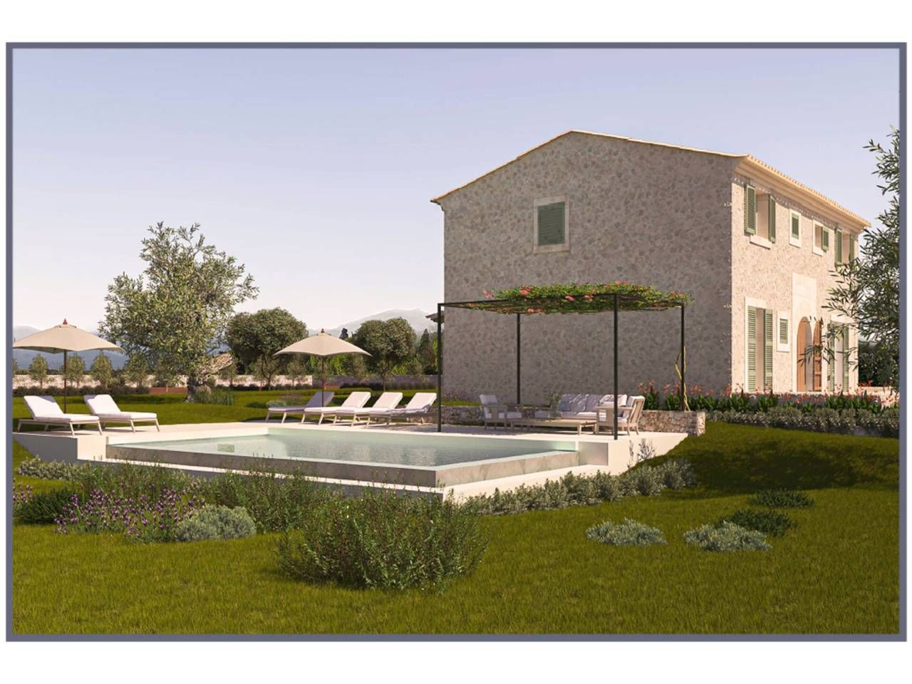 Garden of Country house for sale in Búger  with Private garden, Terrace and Swimming Pool