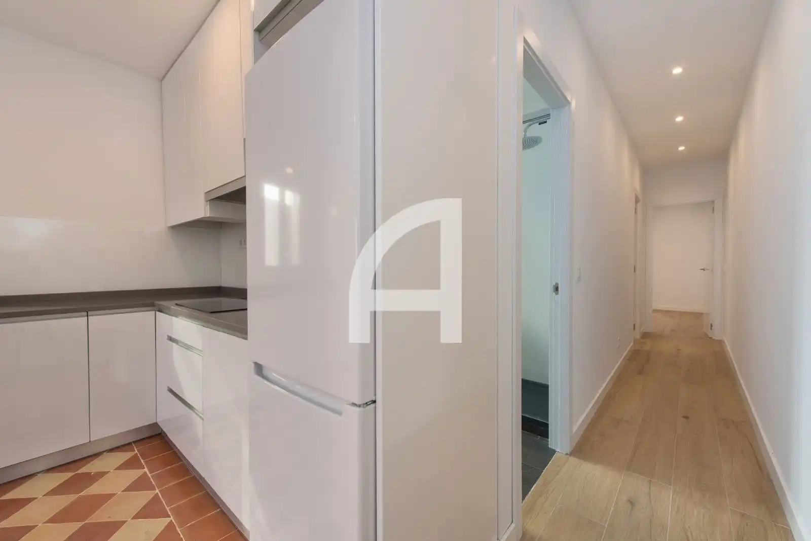 Kitchen of Attic for rent in Madrid  with Air Conditioner, Heating and Terrace