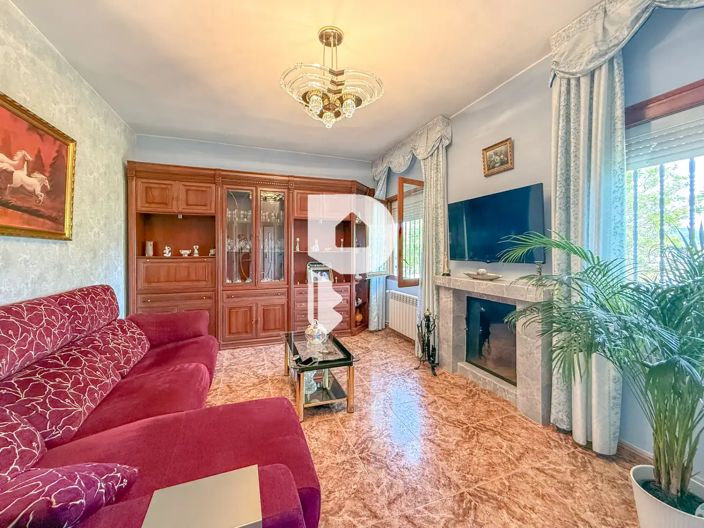 Sala de estar de Casa o chalet en venta en Vallirana con Calefacción, Jardín privado y Terraza