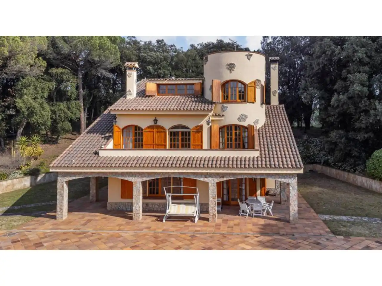 Vista exterior de Finca rústica en venda en Sant Feliu de Buixalleu amb Calefacció, Jardí privat i Terrassa