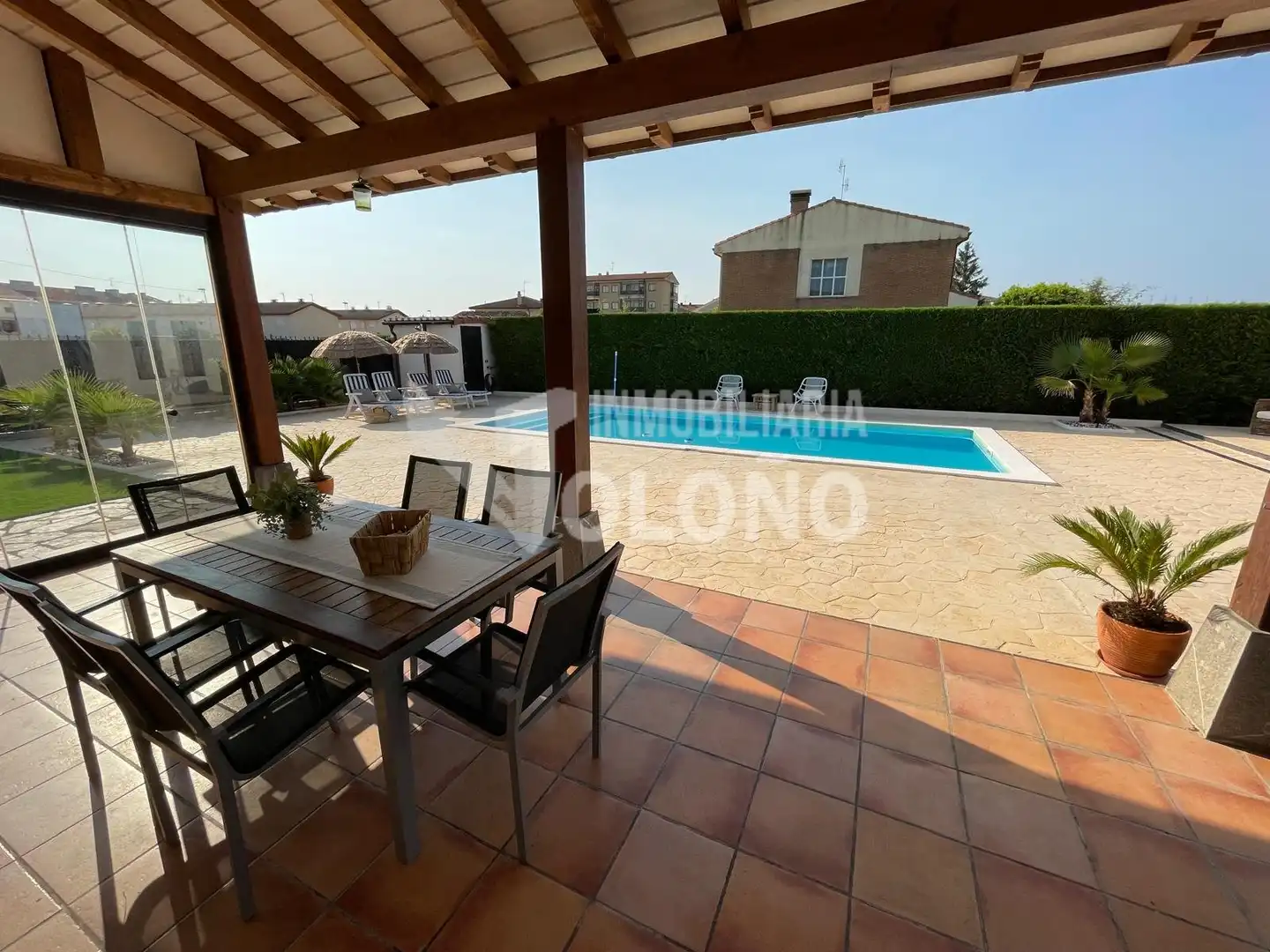 Terraza de Casa o chalet en venta en Cuzcurrita de Río Tirón con Calefacción, Jardín privado y Parquet