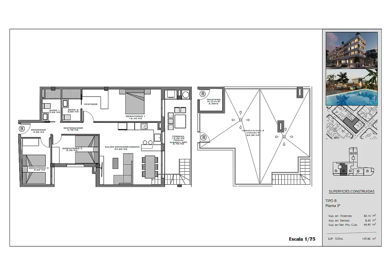 Apartament amb terrassa en venda a Santa Pola ciudad, imagen 33