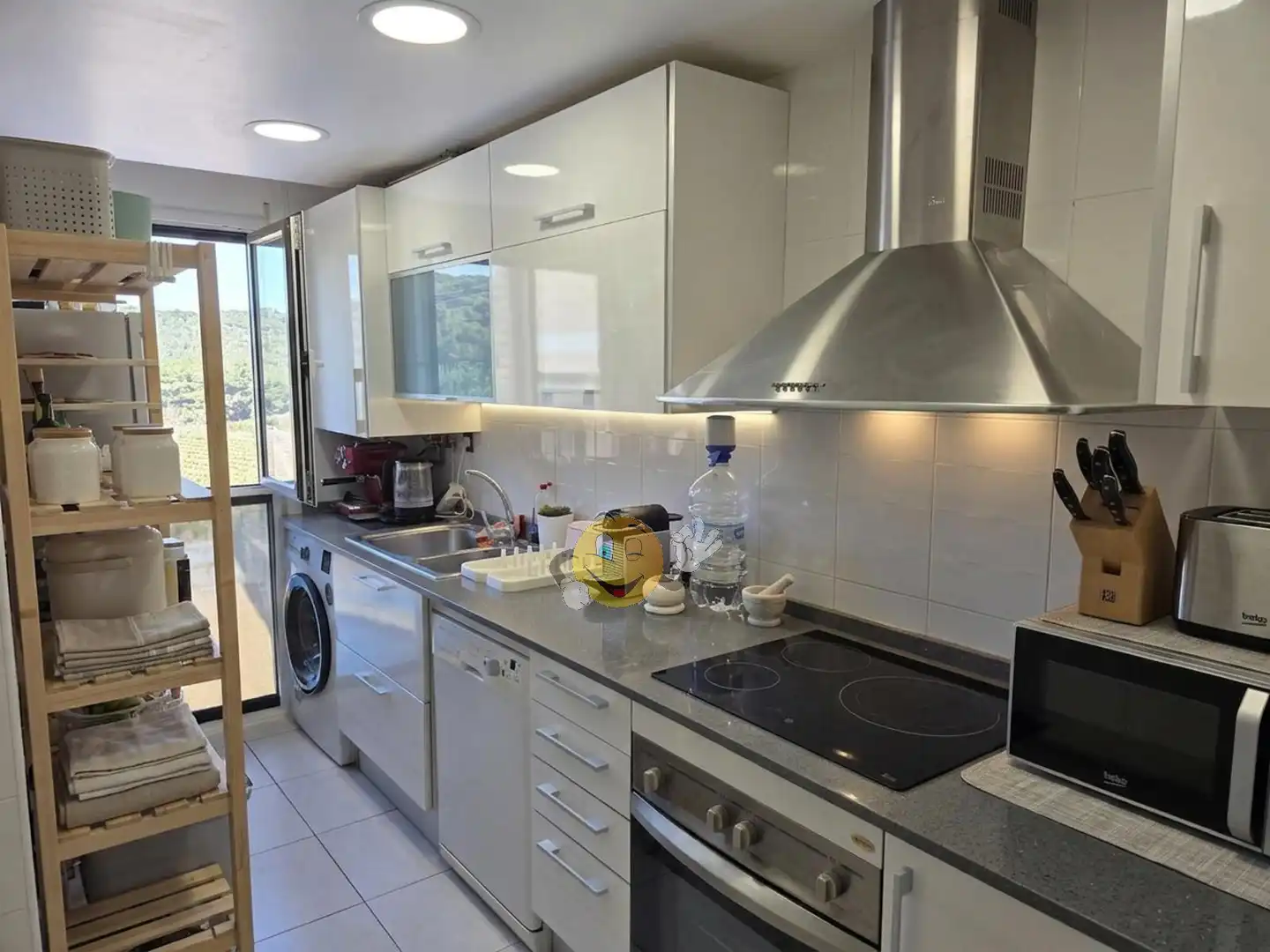 Küche von Wohnung zum Verkauf in Calafell mit Klimaanlage, Heizung und Privatgarten