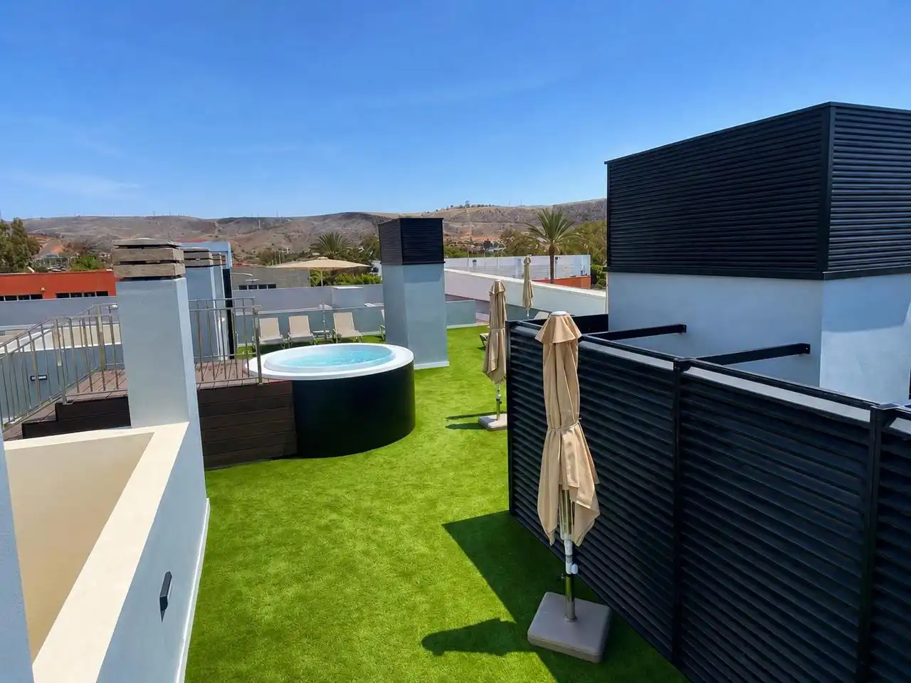 Terraza de Piso de alquiler en Mogán con Aire acondicionado, Terraza y Amueblado