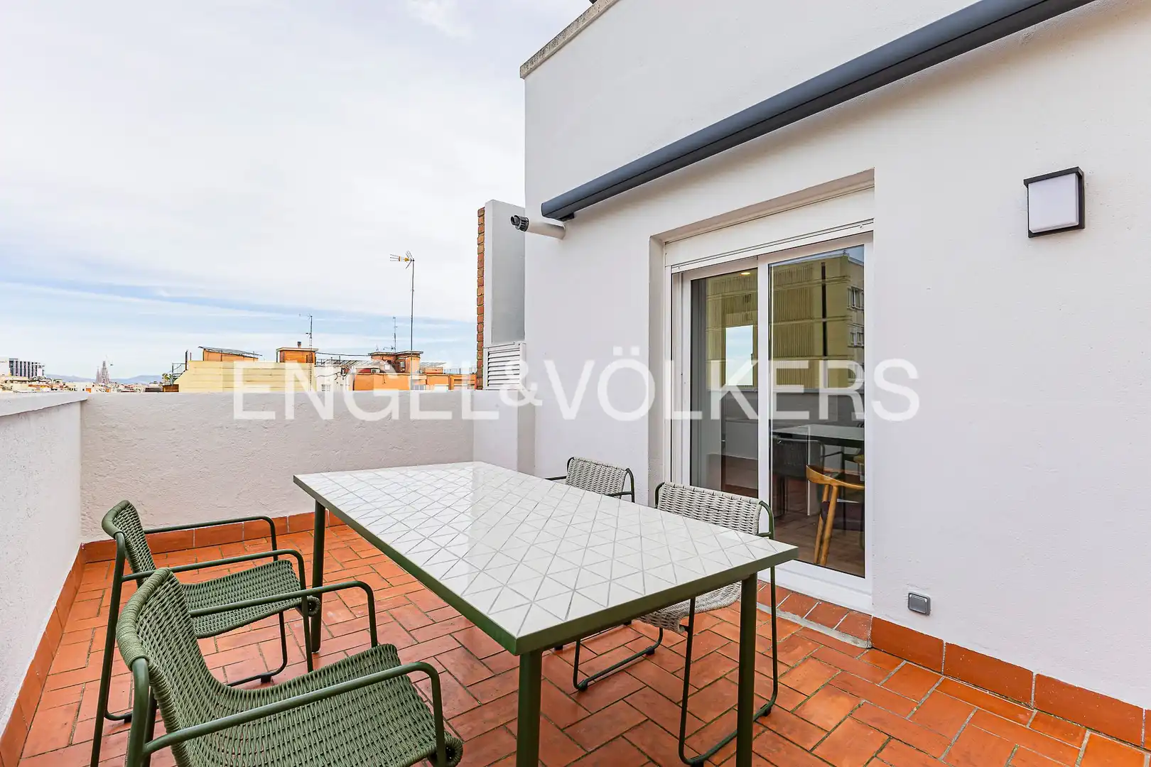 Terraza de Ático de alquiler en Barcelona con Aire acondicionado, Calefacción y Parquet