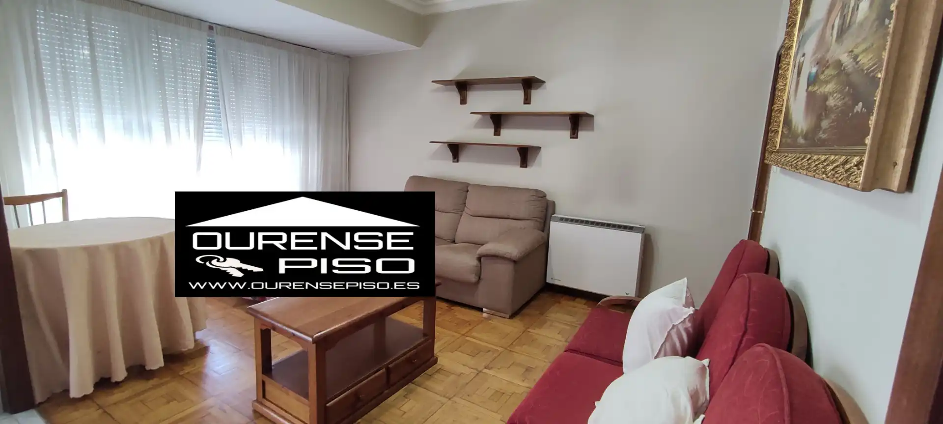 Sala de estar de Piso de alquiler en Ourense Capital  con Calefacción y Amueblado