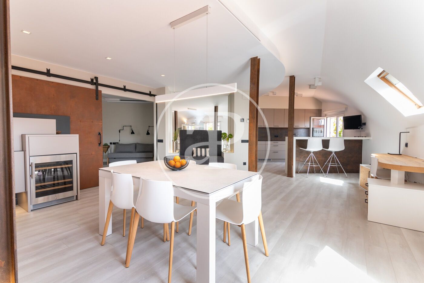 Comedor de Piso de alquiler en  Barcelona Capital con Aire acondicionado, Calefacción y Terraza