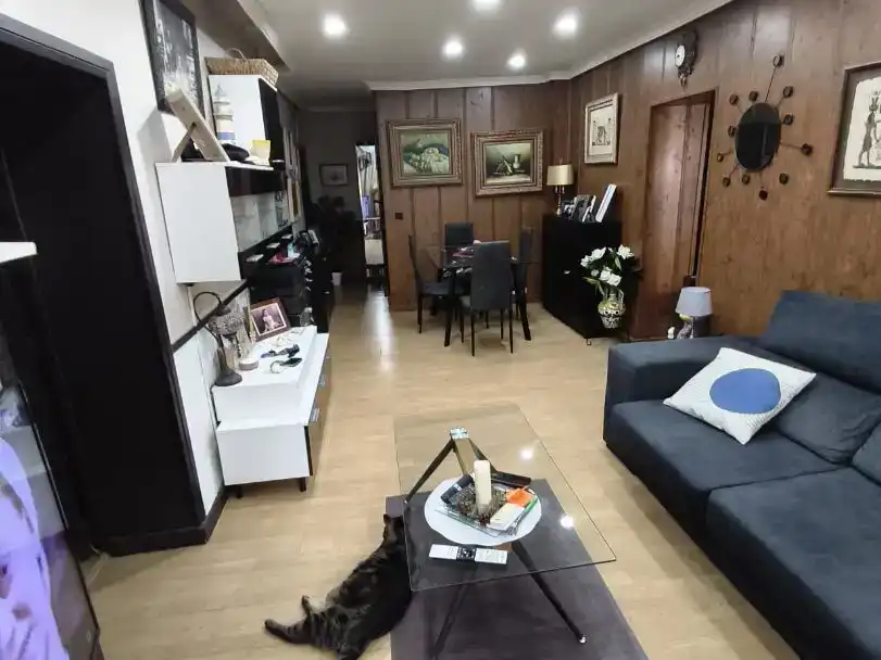 Sala d'estar de Pis en venda en  Madrid Capital amb Aire condicionat