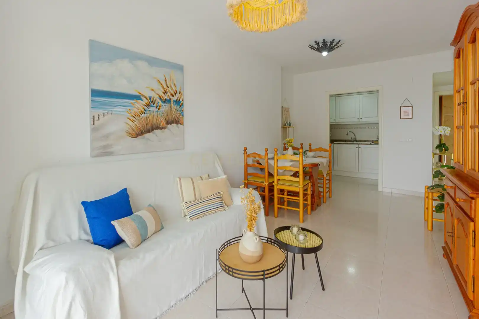 Living room of Apartments for sale in Calpe / Calp  with Air Conditioner, Storage room and Oven