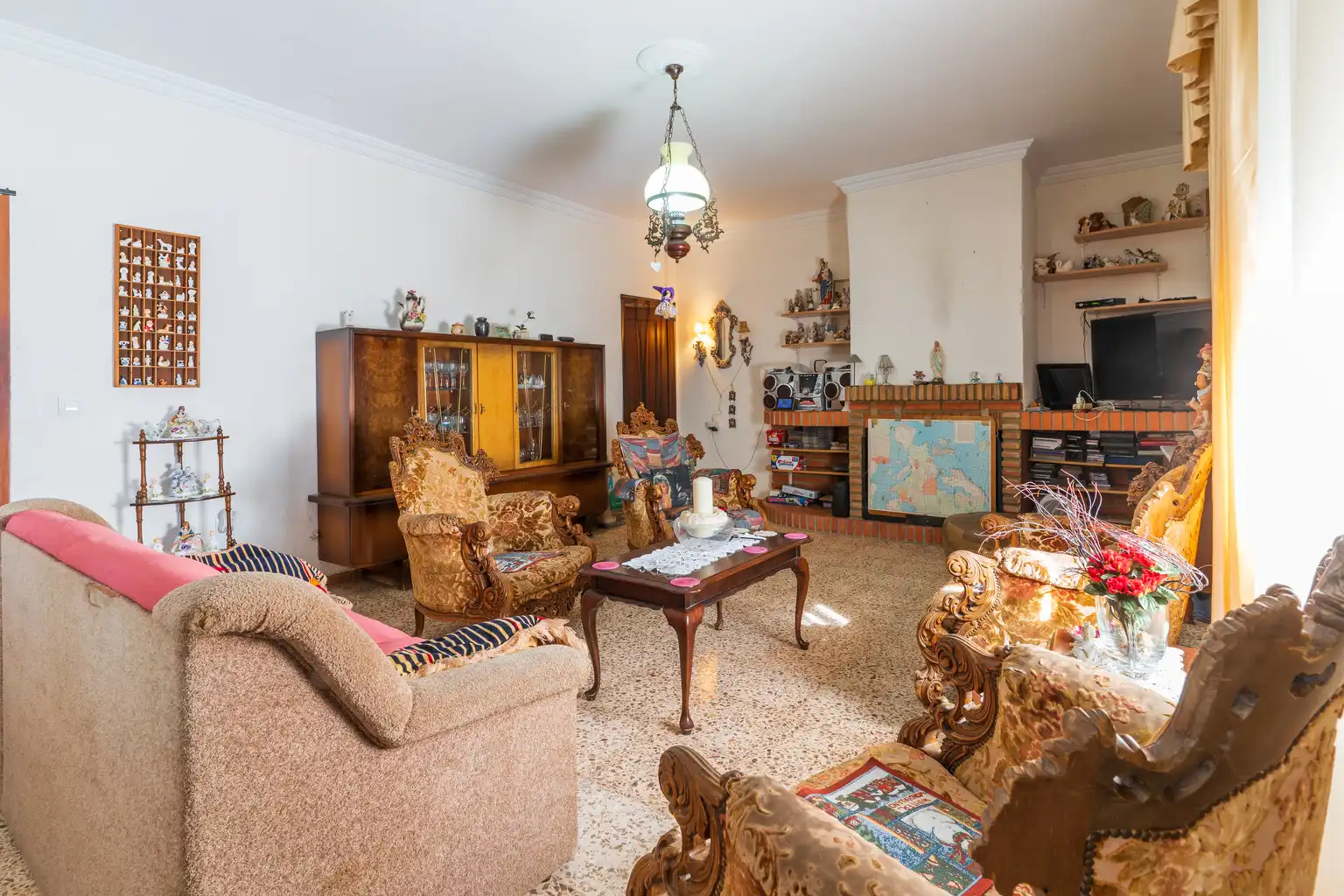 Living room of Country homes for sale in Bonares  with Private garden, Terrace and Swimming Pool