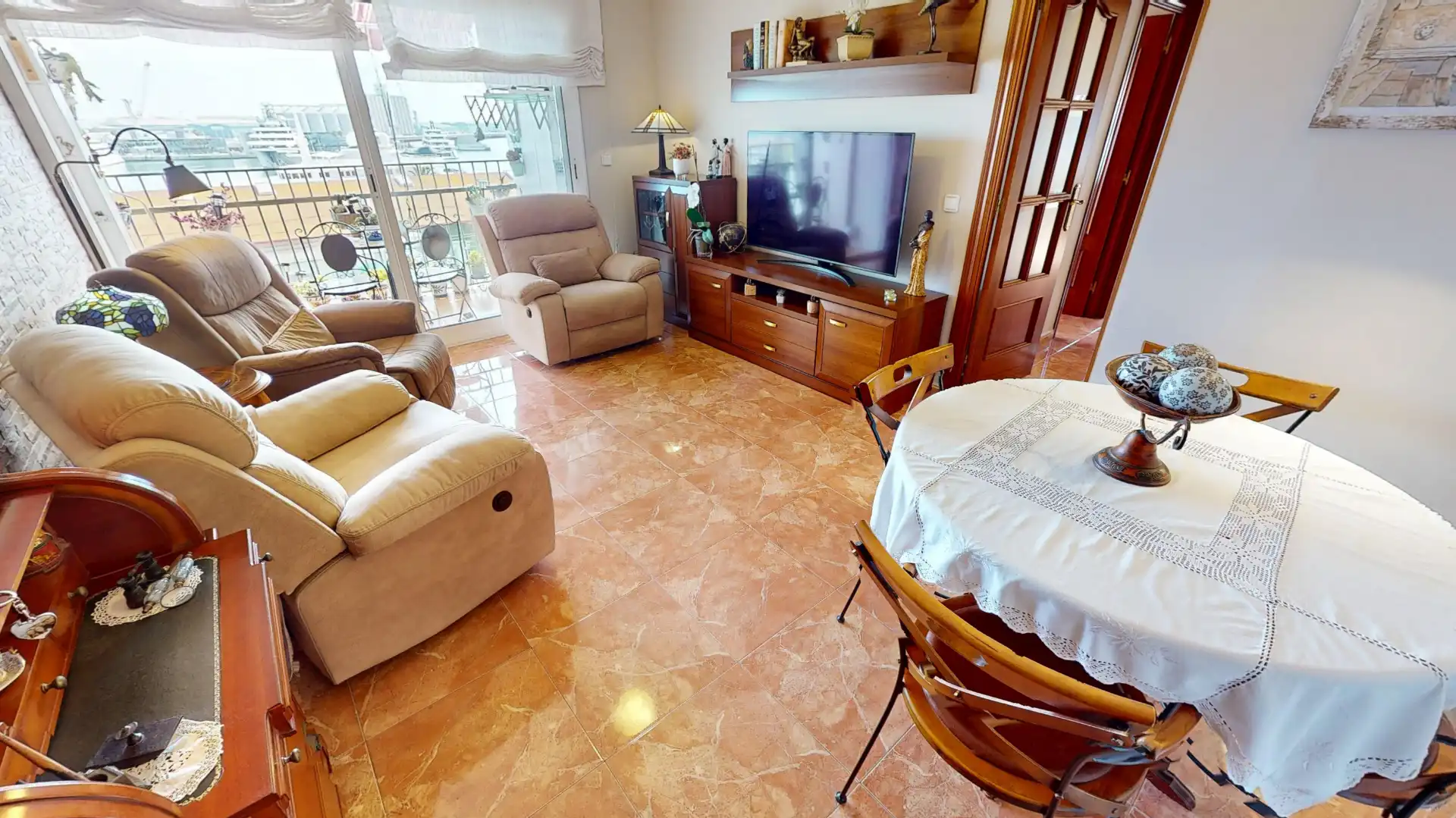Sala de estar de Piso en venta en Tarragona con Aire acondicionado y Balcón
