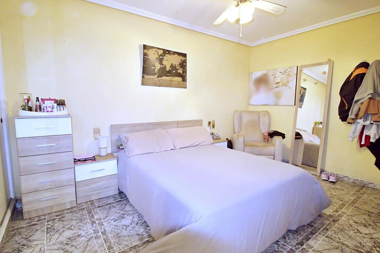 Schlafzimmer von Wohnung zum Verkauf in Elche / Elx mit Klimaanlage, Heizung und Balkon