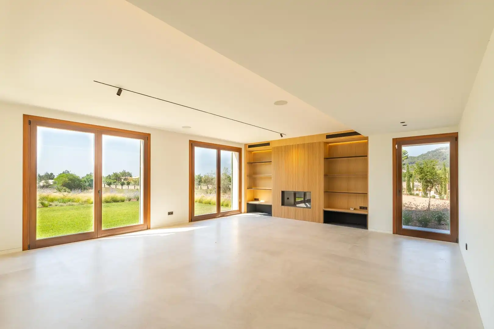 Sala d'estar de Finca rústica en venda en  Palma de Mallorca amb Aire condicionat, Jardí privat i Terrassa