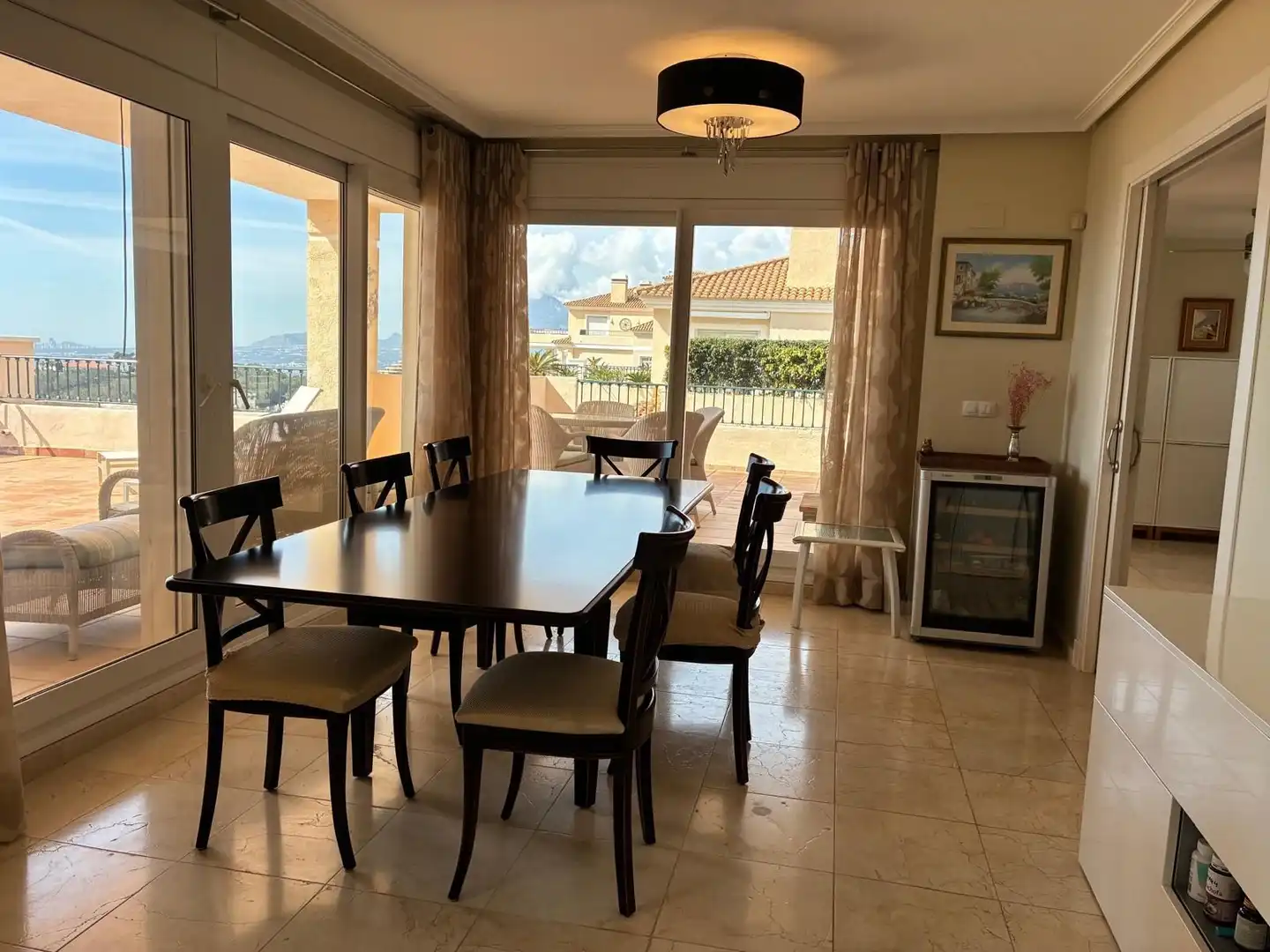 Esszimmer von Dachboden zum Verkauf in Altea mit Klimaanlage, Heizung und Möbliert