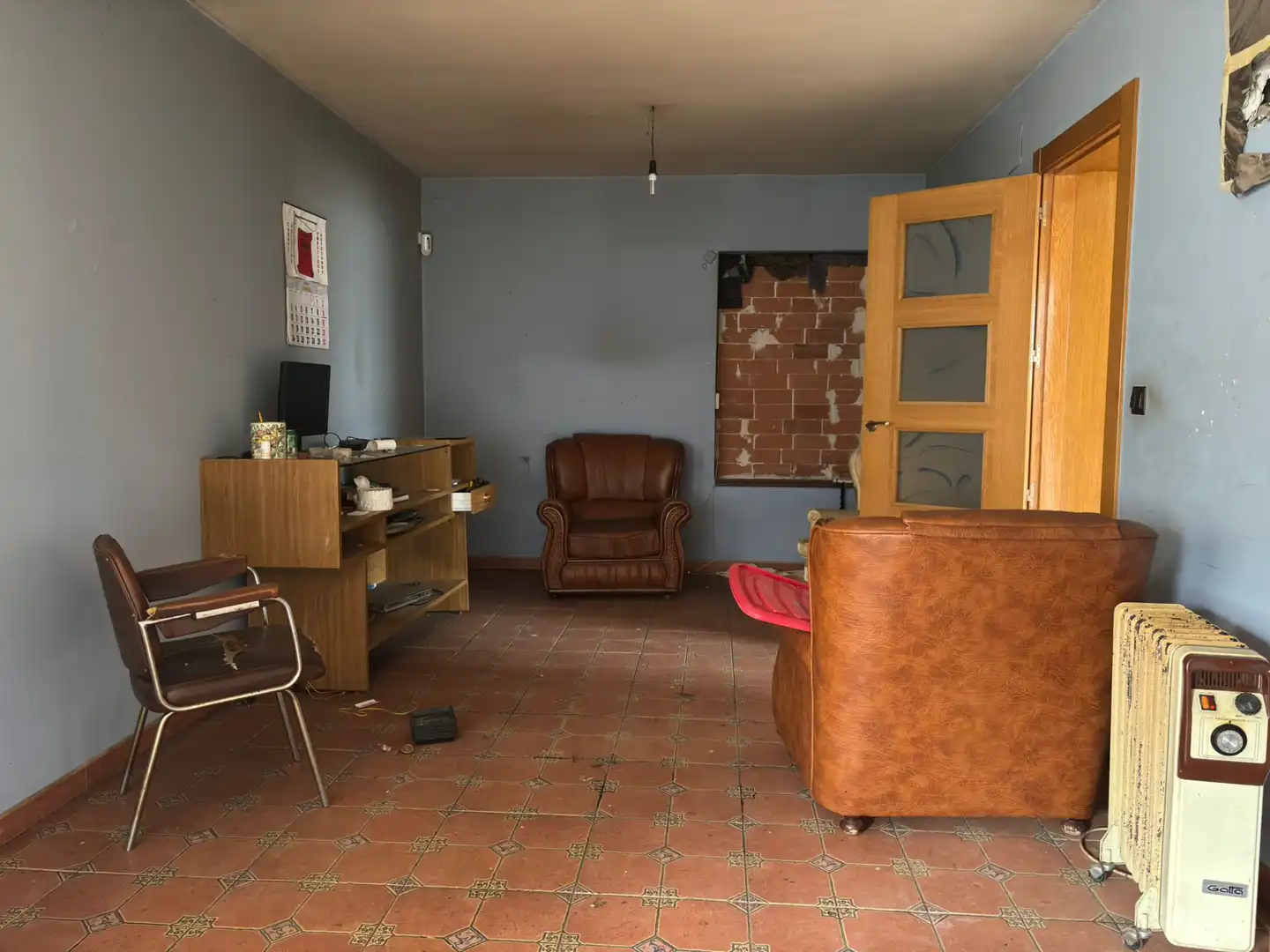 Sala de estar de Finca rústica en venta en Santovenia de la Valdoncina