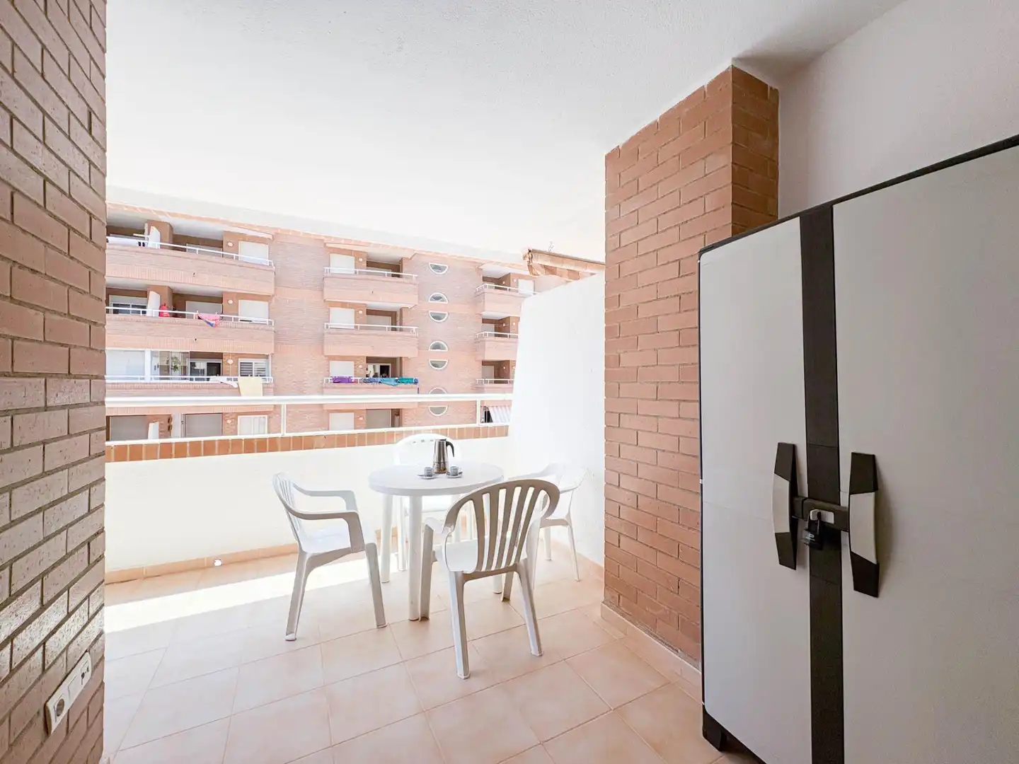 Terraza de Apartamento en venta en Oropesa del Mar / Orpesa con Aire acondicionado, Calefacción y Jardín privado