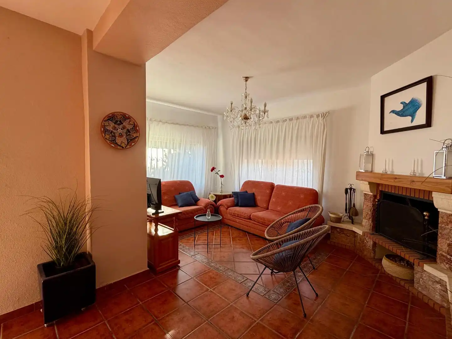 Sala de estar de Casa o chalet de alquiler en Rincón de la Victoria con Terraza, Trastero y Amueblado
