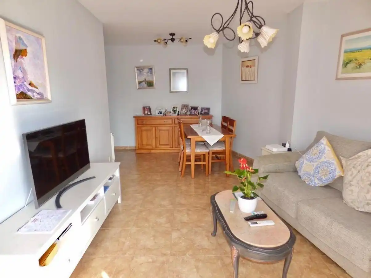 Sala d'estar de Pis en venda en Malgrat de Mar amb Aire condicionat, Jardí privat i Balcó