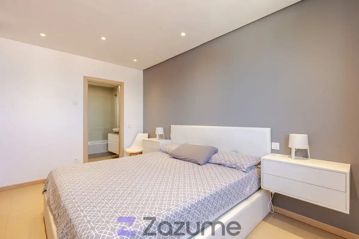 Bedroom of Flat for rent in Madrid  with Air Conditioner, Heating and Private garden