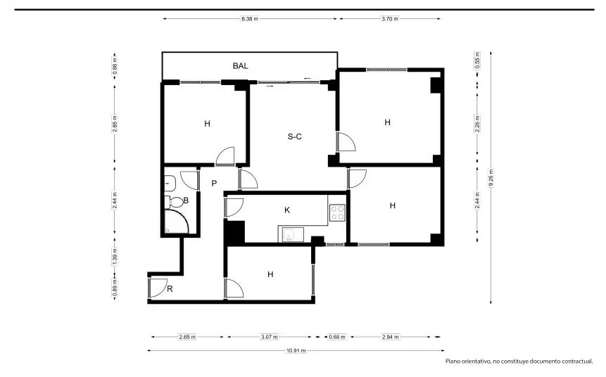 Piso en venta en Algirós