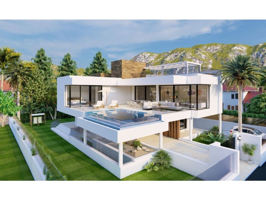 Vista exterior de Casa o chalet en venta en Marbella con Aire acondicionado, Jardín privado y Terraza