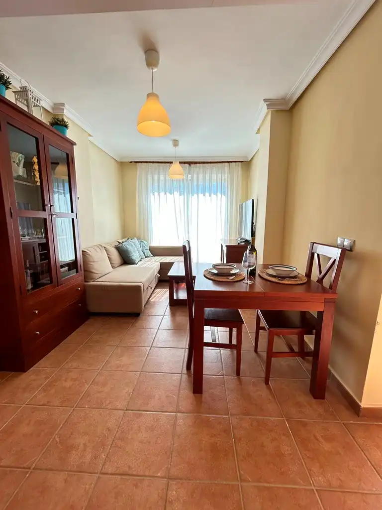 Wohnzimmer von Wohnungen zum Verkauf in Vera mit Klimaanlage, Heizung und Terrasse