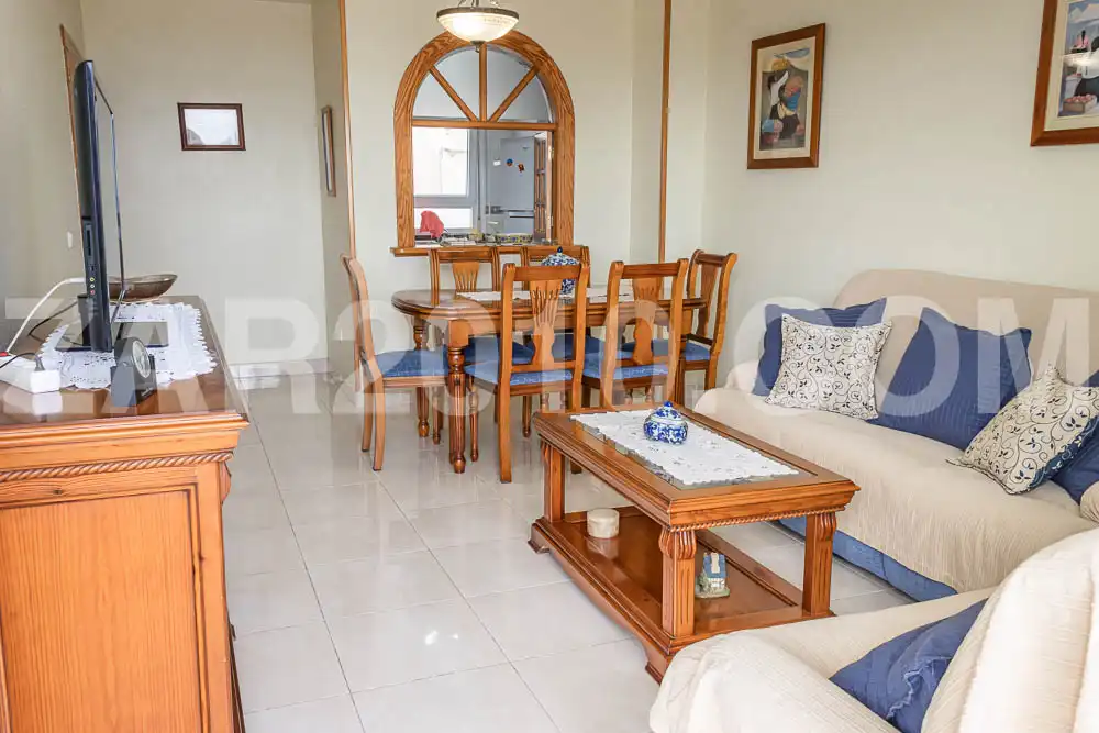 Sala de estar de Ático en venta en Garrucha con Aire acondicionado, Calefacción y Terraza