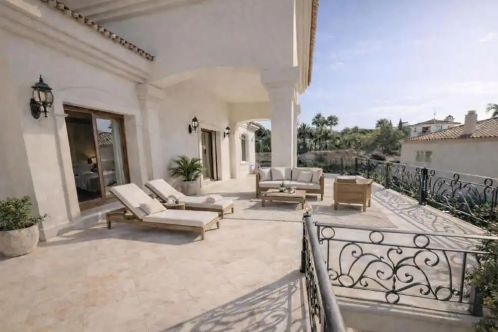 Terrassa de Casa o xalet de lloguer en Marbella amb Aire condicionat, Jardí privat i Terrassa